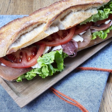 Sandwich jambon cru / parmezan