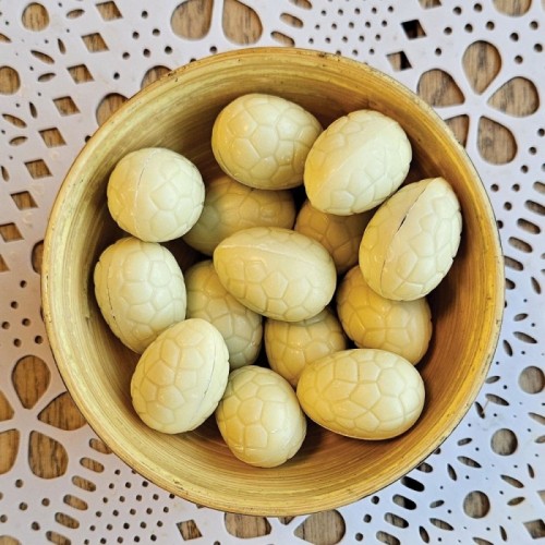 Mini oeufs praliné blancs 100g