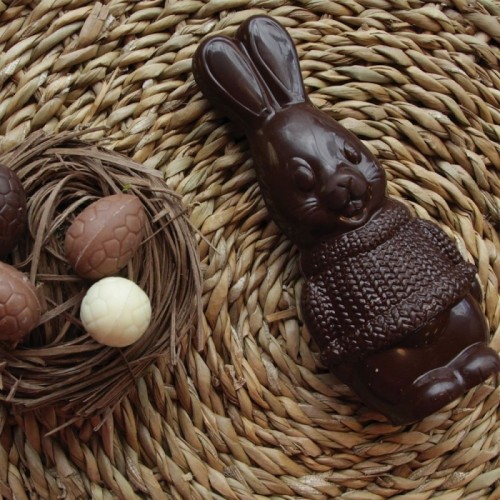 Moulage lapin noir 100g