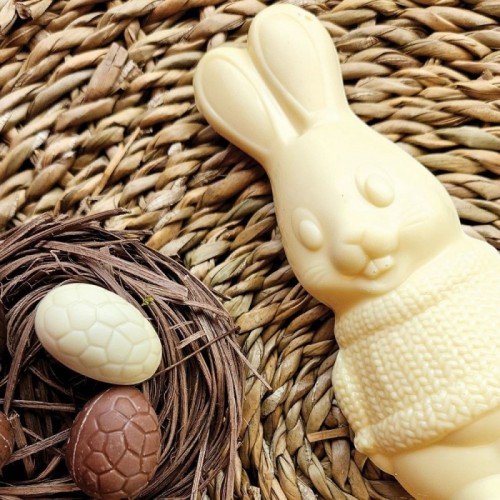 Moulage lapin blanc 100g