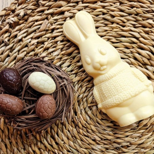 Moulage lapin blanc 100g