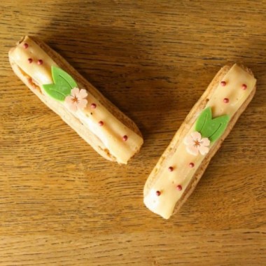 Eclair pêche vanille 