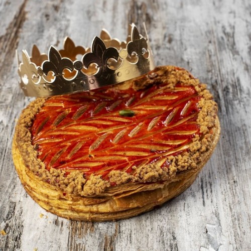 Galette pistache griottes