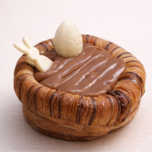 Nid de Pâques Brownie caramel